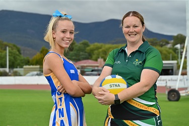 Mia Gilmour and Krystle McGuinness - OHA Netball Club