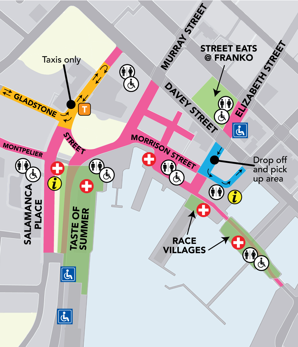 New Year's Eve waterfront map